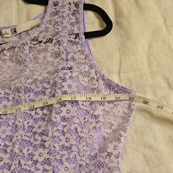 Leslie Fay Purple Sleeveless Midi Dress for Weddings - Picture 8 of 12